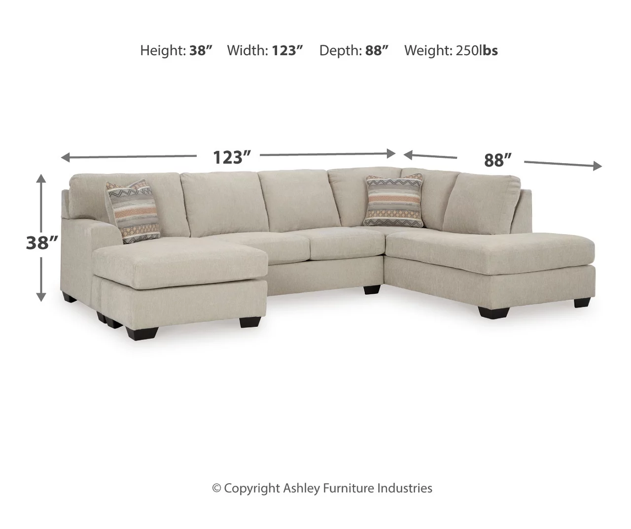 Broyhill Glynn-Cove Linen Sectional - Image 5
