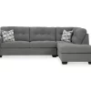Signature Design By Ashley Highland Falls Gray Sectional